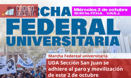 UDA convoca a la marcha