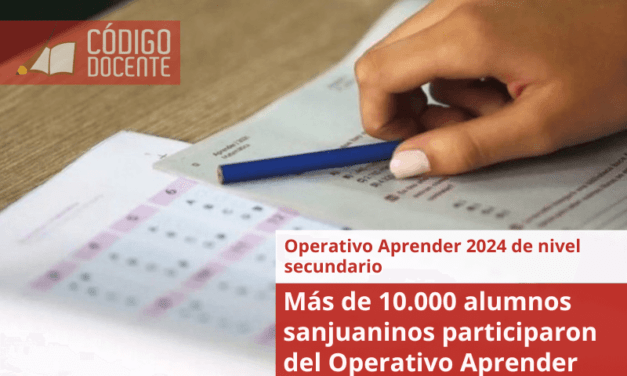 Más de 10.000 alumnos sanjuaninos participaron del Operativo Aprender