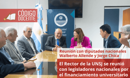 El Rector de la UNSJ se reunió con legisladores nacionales por el financiamiento universitario