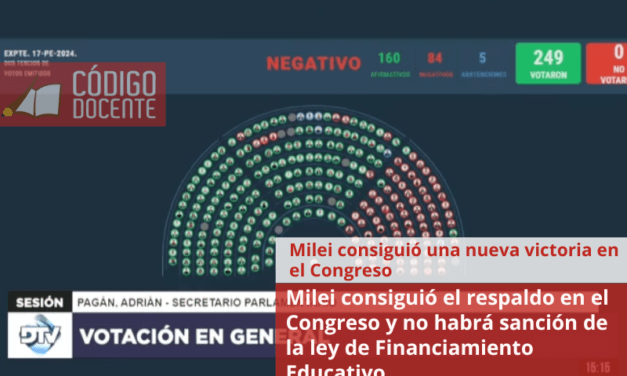 Milei consiguió el respaldo en el Congreso y no habrá sanción de la ley de Financiamiento Educativo