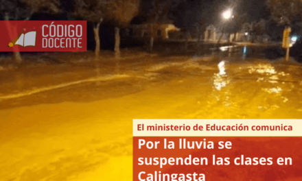 Por la lluvia se suspenden las clases en Calingasta