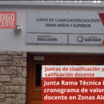 Junta Rama Técnica informa el cronograma de valoración docente en Zonas Alejadas