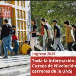 Toda la información sobre los Cursos de Nivelación de las carreras de la UNSJ