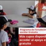 Más cupos disponibles para acceder al apoyo escolar gratuito