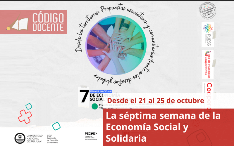 La séptima semana de la Economía Social y Solidaria se realizará desde el 21 al 25 de octubre