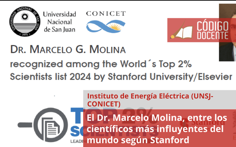 El Dr. Marcelo Molina, entre los científicos más influyentes del mundo según Stanford