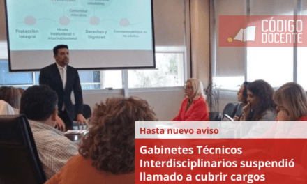 Gabinetes Técnicos Interdisciplinarios suspendió llamado a cubrir cargos