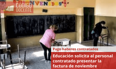 Educación solicita al personal contratado presentar la factura de noviembre