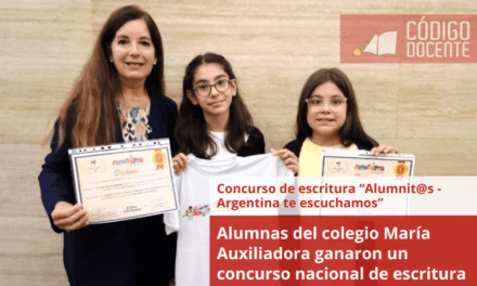 Alumnas del colegio María Auxiliadora ganaron un concurso nacional de escritura