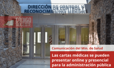 Las cartas médicas se pueden presentar online y presencial para la administración pública