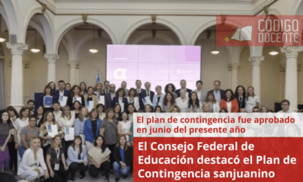 El Consejo Federal de Educación destacó el Plan de Contingencia sanjuanino