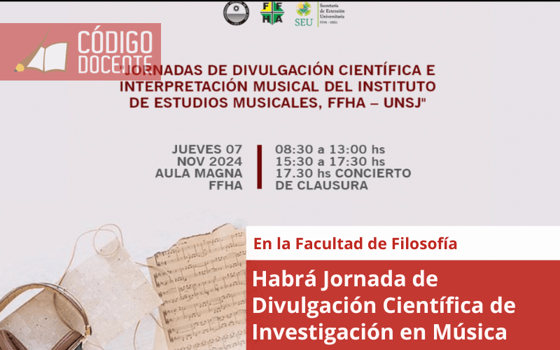 Habrá Jornada de Divulgación Científica de Investigación en Música