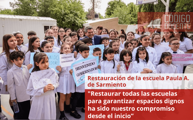 “Restaurar todas las escuelas para garantizar espacios dignos ha sido nuestro compromiso desde el inicio”