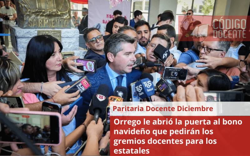 Orrego le abrió la puerta al bono navideño que pedirán los gremios docentes para los estatales