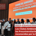 Los Clubes Ambientales de los Preuniversitarios fueron reconocidos por la Provincia