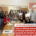 Tras un 2024 de intenso trabajo, el Consejo Editorial de la Facultad de Filosofía celebró la última reunión del año