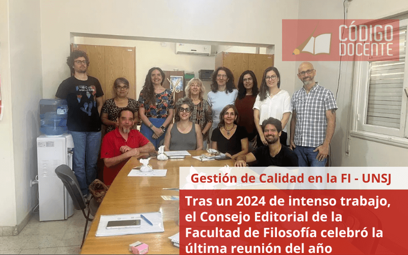 Tras un 2024 de intenso trabajo, el Consejo Editorial de la Facultad de Filosofía celebró la última reunión del año