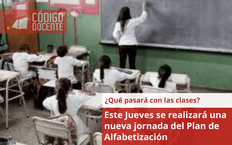 Este Jueves se realizará una nueva jornada del Plan de Alfabetización