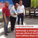 Homenaje y entrega de libro con sus obras al escritor vallisto Don Ladislao Reyes Chávez