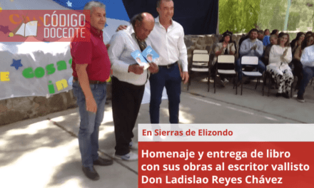 Homenaje y entrega de libro con sus obras al escritor vallisto Don Ladislao Reyes Chávez