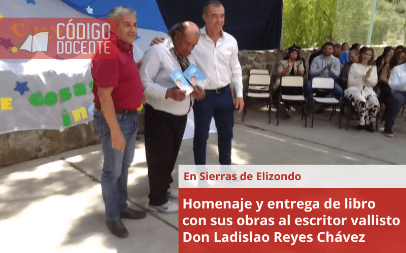 Homenaje y entrega de libro con sus obras al escritor vallisto Don Ladislao Reyes Chávez