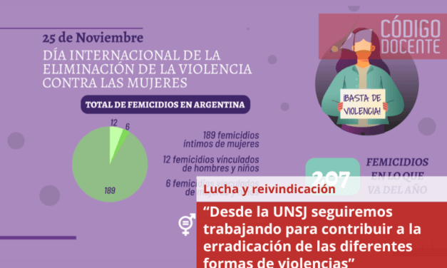 “Desde la UNSJ seguiremos trabajando para contribuir a la erradicación de las diferentes formas de violencias”