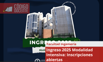 Ingreso 2025 Modalidad Intensiva: Inscripciones abiertas