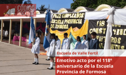 Emotivo acto por el 118º aniversario de la Escuela Provincia de Formosa