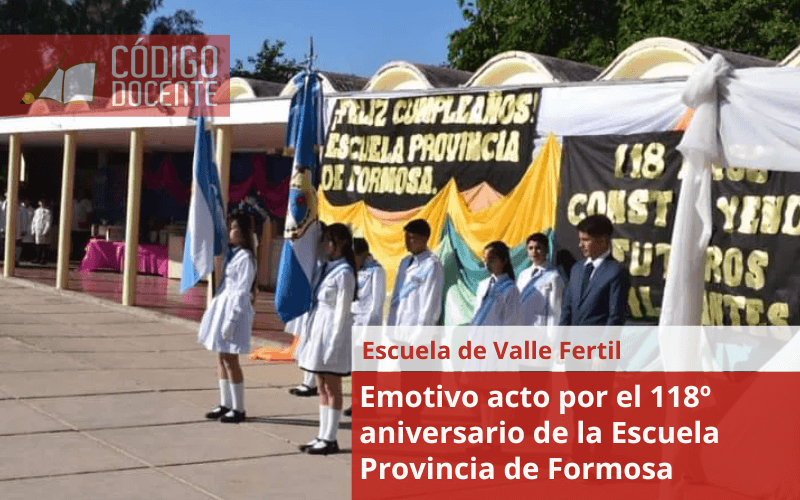 Emotivo acto por el 118º aniversario de la Escuela Provincia de Formosa