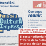 El sector editorial tendrá su 1º Feria de la Cultura Impresa de San Juan