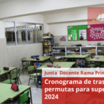 Cronograma de traslados y permutas para supervisores 2024