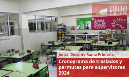 Cronograma de traslados y permutas para supervisores 2024