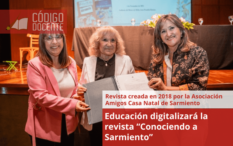 Educación digitalizará la revista “Conociendo a Sarmiento”