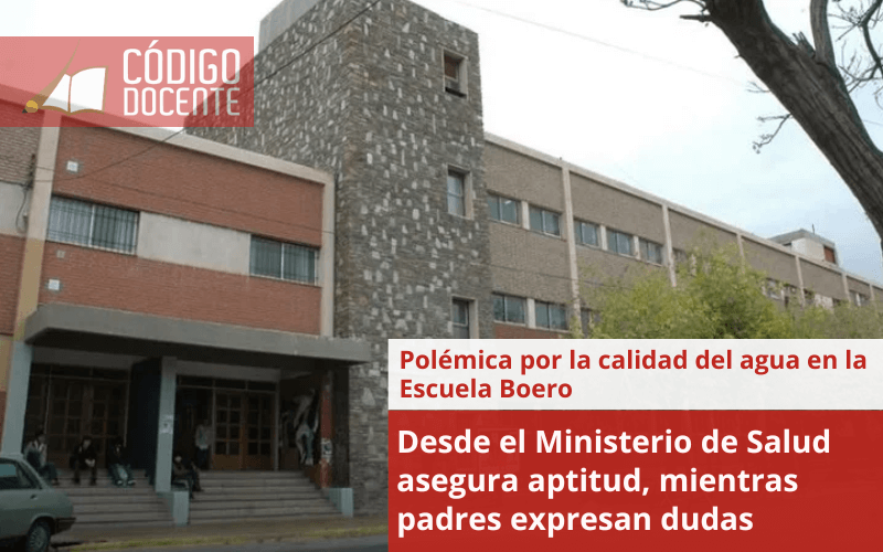 Polémica por la calidad del agua en la Escuela Boero: Desde el Ministerio de Salud asegura aptitud, mientras padres expresan dudas