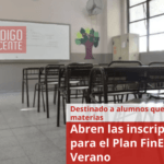 Abren las inscripciones para el Plan FinEs Verano