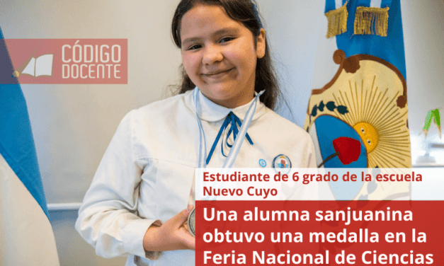 Una alumna sanjuanina obtuvo una medalla en la Feria Nacional de Ciencias