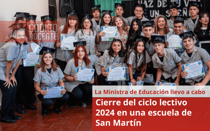 Cierre del ciclo lectivo 2024 en una escuela de San Martín