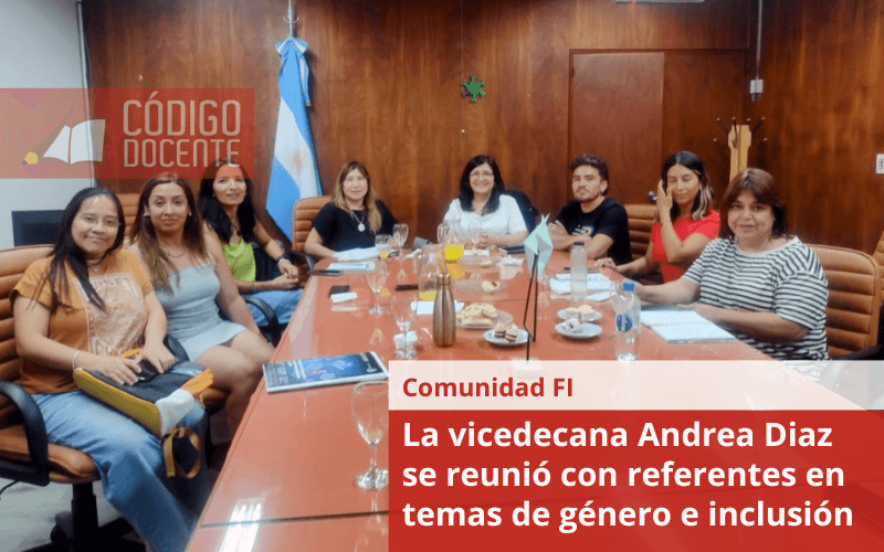 La vicedecana Andrea Diaz se reunió con referentes en temas de género e inclusión