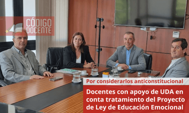 Docentes con apoyo de UDA en conta tratamiento del Proyecto de Ley de Educación Emocional