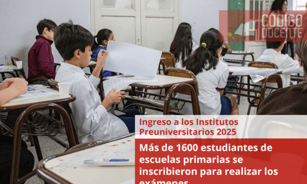 Más de 1600 estudiantes de escuelas primarias se inscribieron para realizar los exámenes de ingreso a los Institutos Preuniversitarios