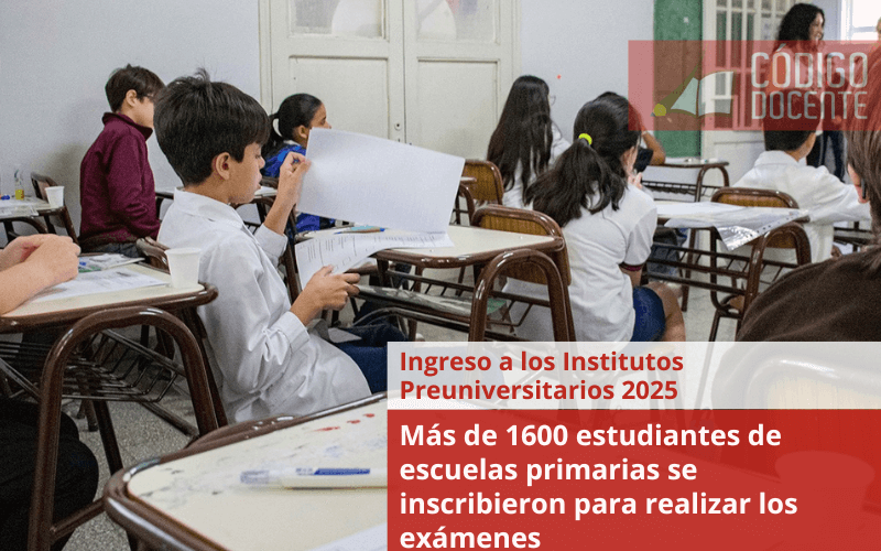 Más de 1600 estudiantes de escuelas primarias se inscribieron para realizar los exámenes de ingreso a los Institutos Preuniversitarios