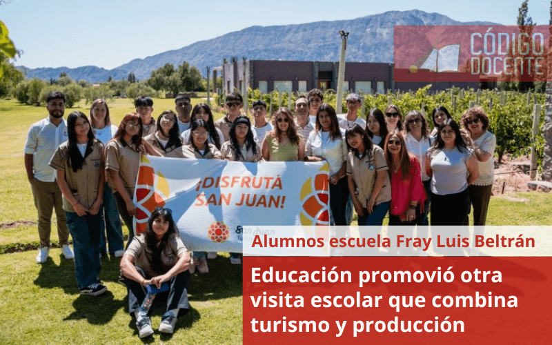 Educación promovió otra visita escolar que combina turismo y producción