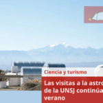 Las visitas a la astronomía de la UNSJ continúan en verano