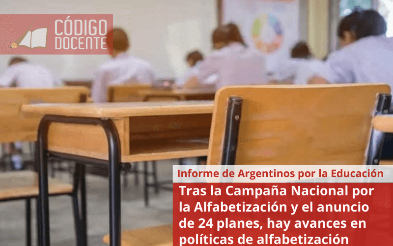 Tras la Campaña Nacional por la Alfabetización y el anuncio de 24 planes, hay avances en políticas de alfabetización