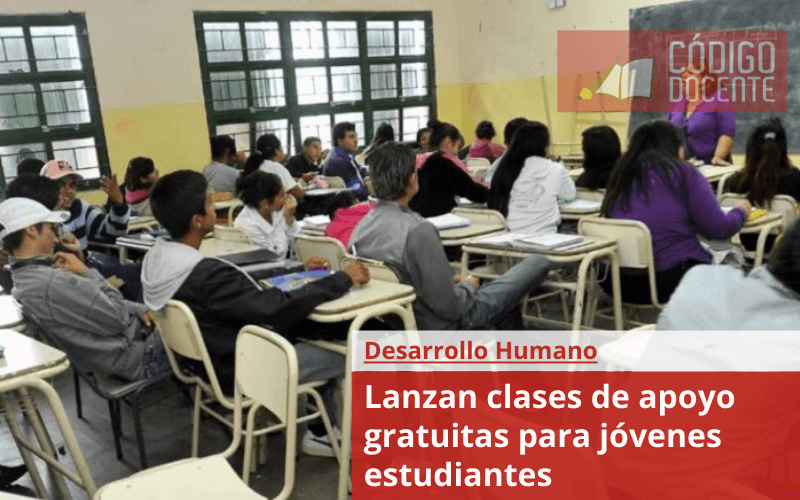 Lanzan clases de apoyo gratuitas para jóvenes estudiantes