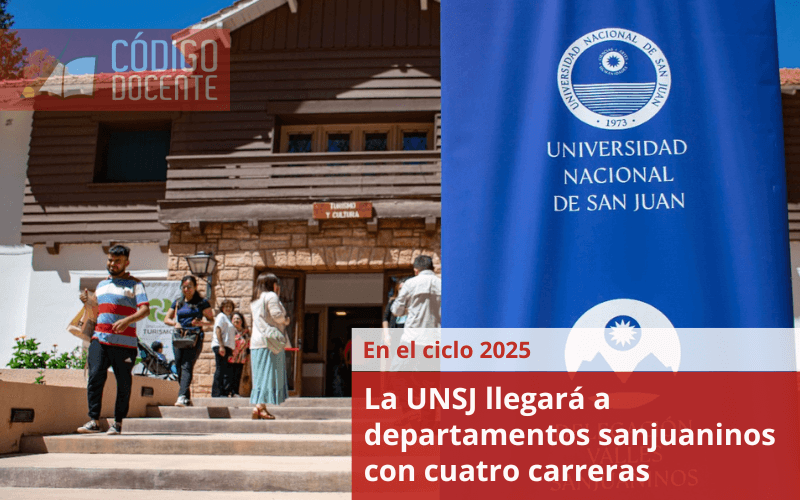 La UNSJ llegará a departamentos sanjuaninos con cuatro carreras