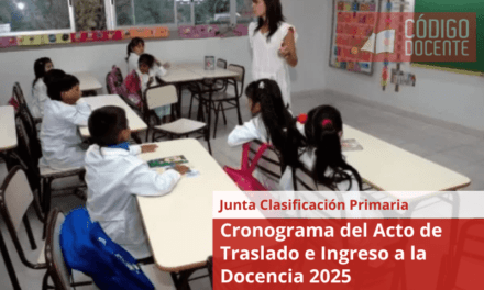 Cronograma del Acto de Traslado e Ingreso a la Docencia 2025