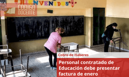 Personal contratado de Educación debe presentar factura de enero