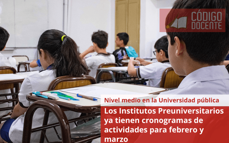 Los Institutos Preuniversitarios ya tienen cronogramas de actividades para febrero y marzo