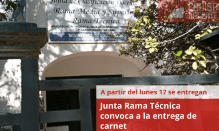 Junta Rama Técnica convoca a la entrega de carnet